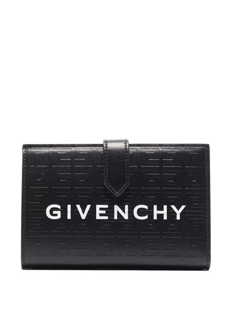 givenchy 4g bifold wallet|Givenchy 4G Logo Embossed Leather Bifold Wallet .